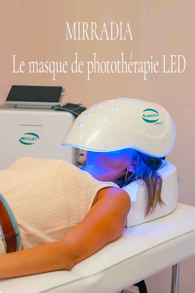 Mirradia le masque de photothérapie LED
